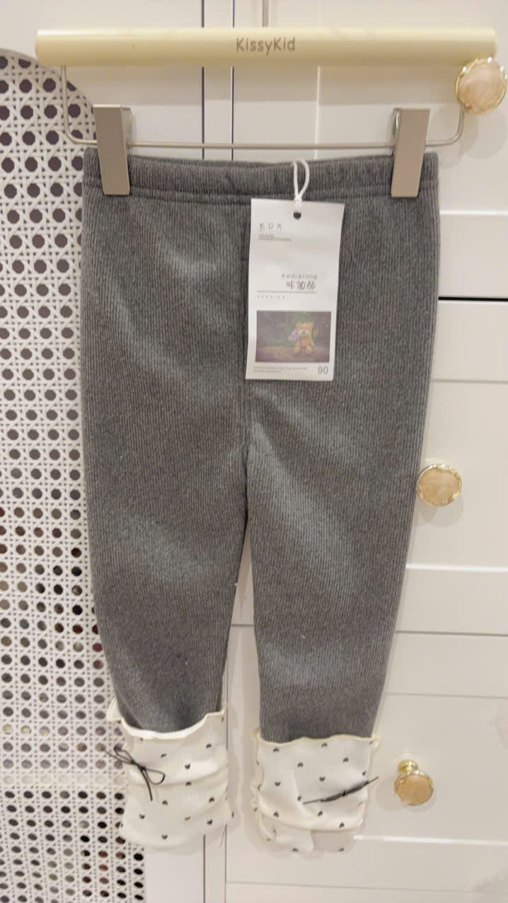 (Q170) Quần legging ghi gấu gập chấm tim_thumbnail_0