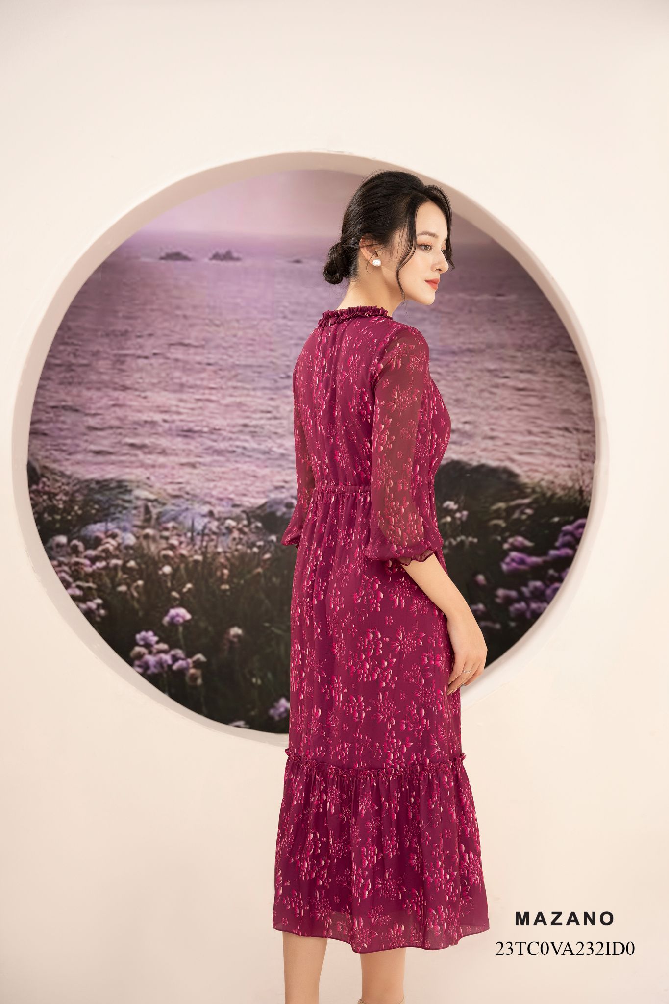 Đầm đỏ rút dây can bèo tầng_thumbnail_3