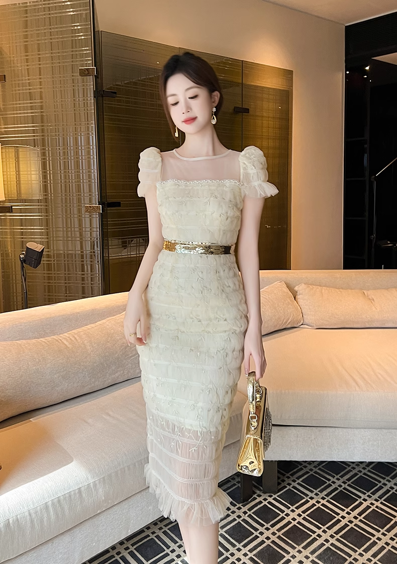 15984-Đầm body tiệc voan nhún eo viền kim sa ( voan nhún )_thumbnail_0