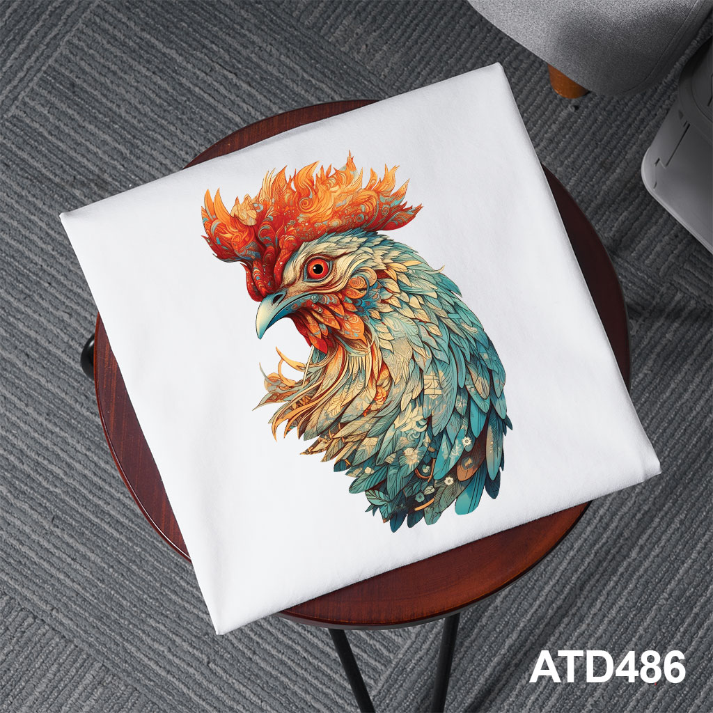 Áo thun nam form rộng 12 con giáp tuổi Dậu ATD486 Miucho Iconic cotton cổ tròn in graphic_thumbnail_8