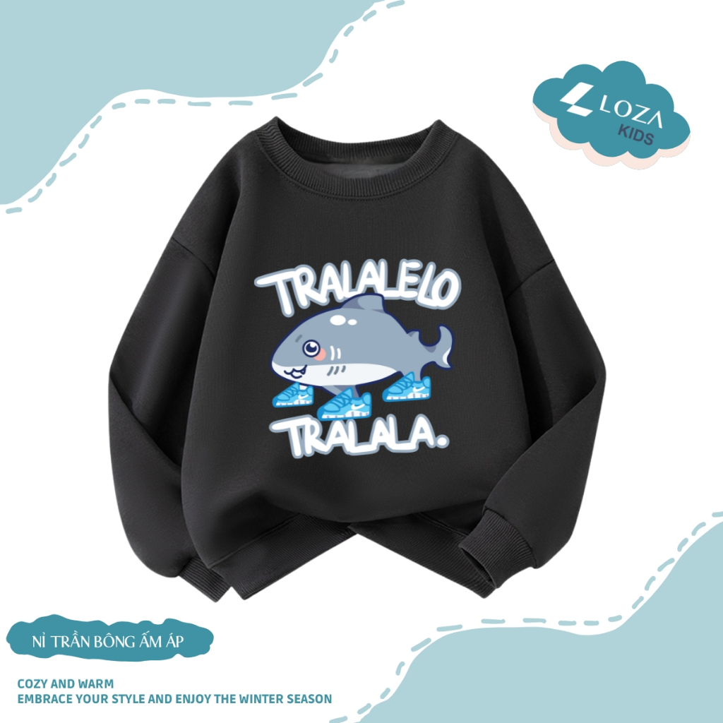 Áo sweater bé trai BST Brainrot, Tung Tung Sahur  - Áo nỉ trẻ em cổ tròn size từ 15-40kg  Loza Kids IN011_thumbnail_10