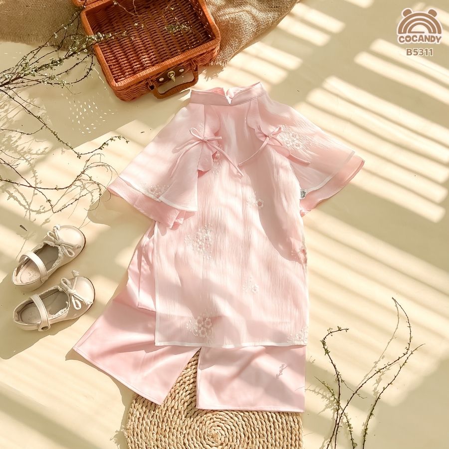 Bộ áo dài HỒNG Nguyệt Châu Dao_thumbnail_1