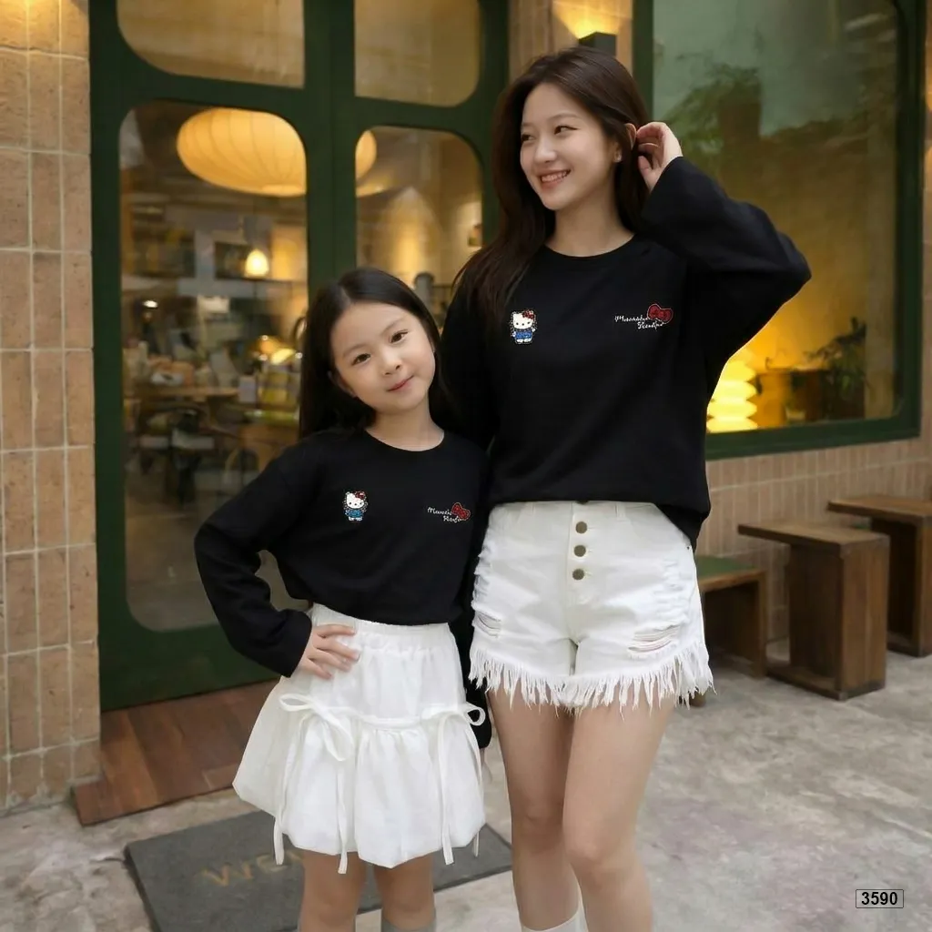 Áo thun trẻ em form rộng tay dài vải cotton thoáng mát Kado 3590_thumbnail_3