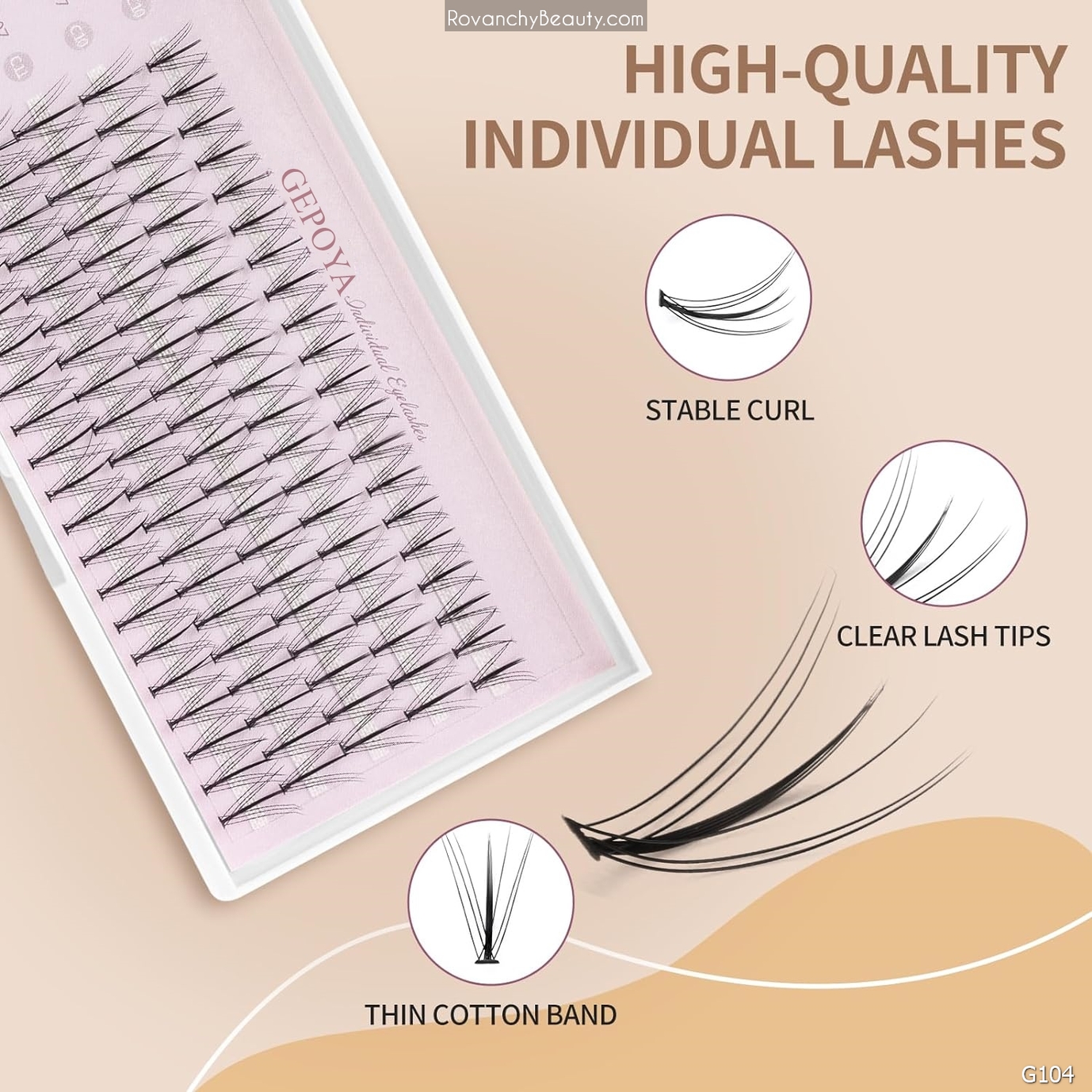 G104 Mi Lẻ GEPORA 100 Sợi, Siêu Tự Nhiên, Mềm Nhẹ, Không Keo Thừa, Tái Sử Dụng_thumbnail_16