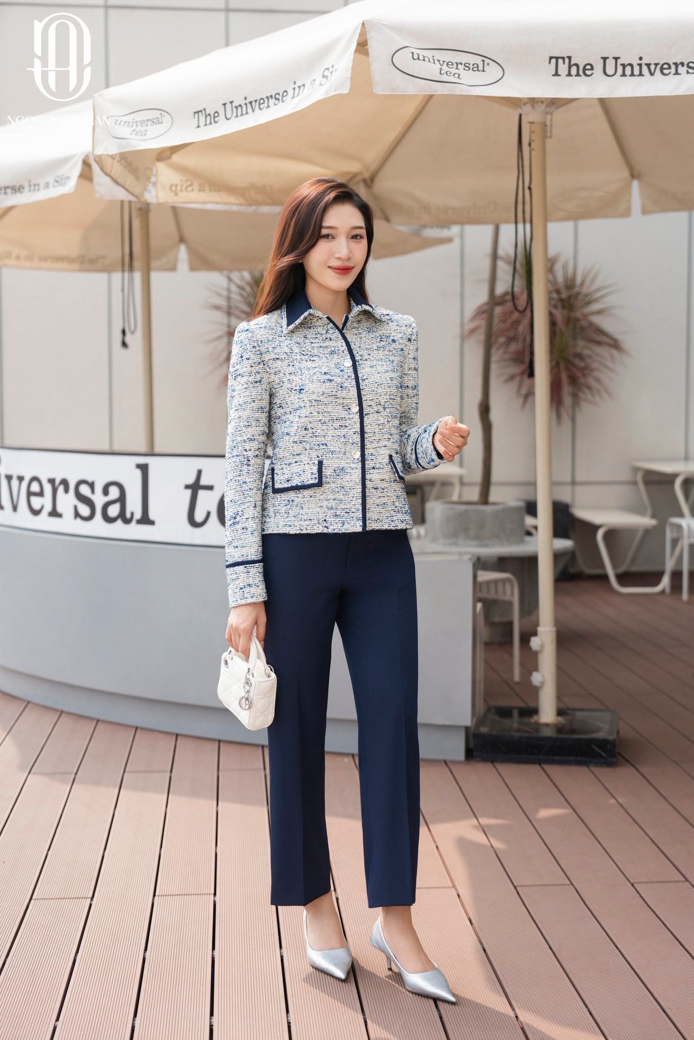 Q064 - Quần baggy xanh navy