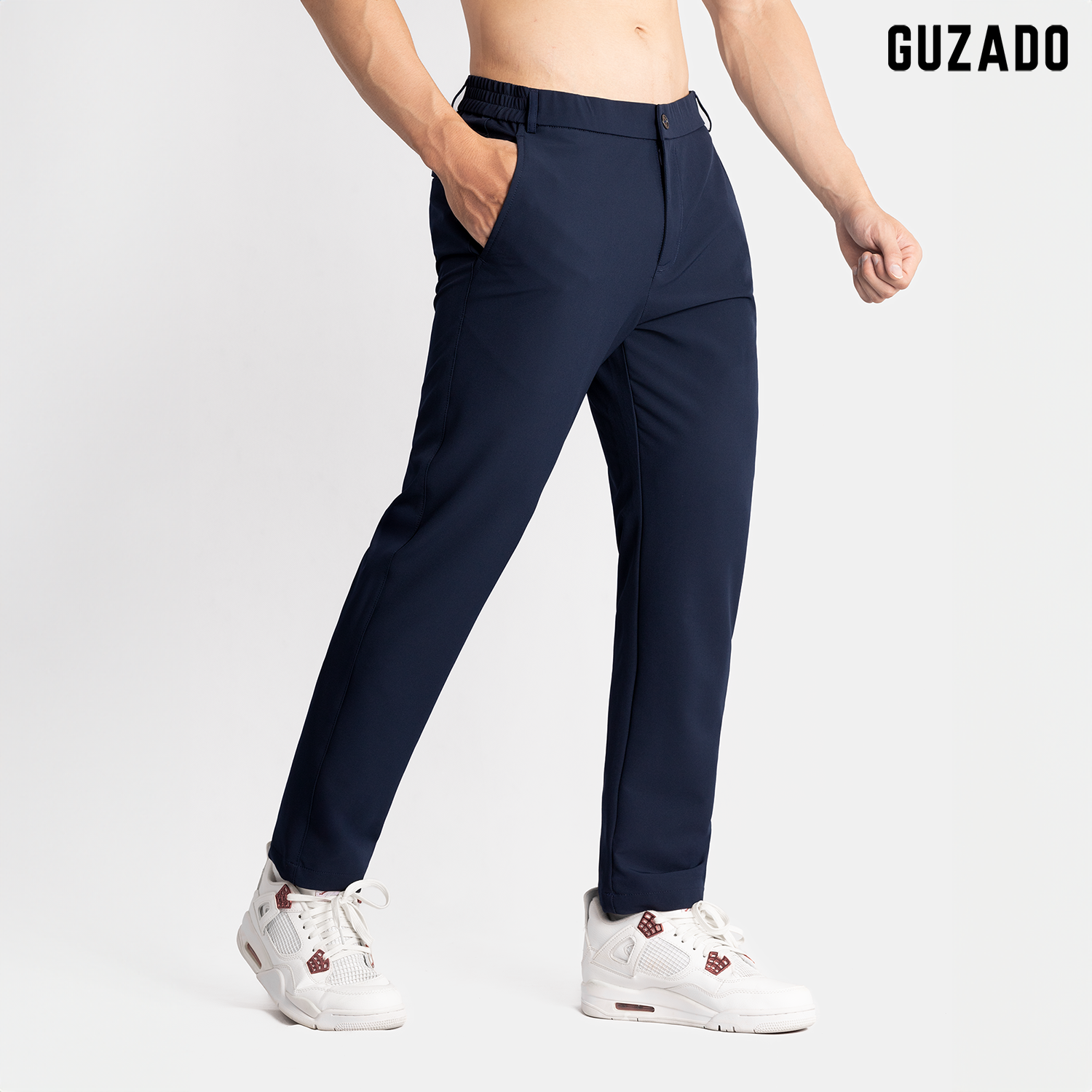 Quần Âu Nam GUZADO Cao Cấp , Cạp Cúc GDC03