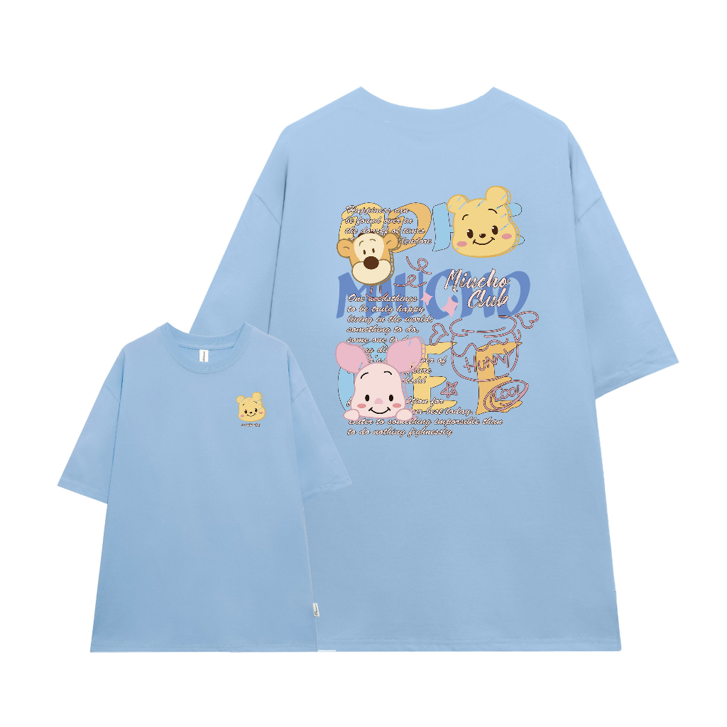 Áo thun unisex form rộng AT375 Miucho basic tee tay lỡ dành cho nam nữ in graphic