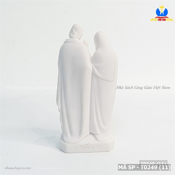 Tượng sứ Gia Đình Thánh Gia 13cm trắng ✔_thumbnail_1