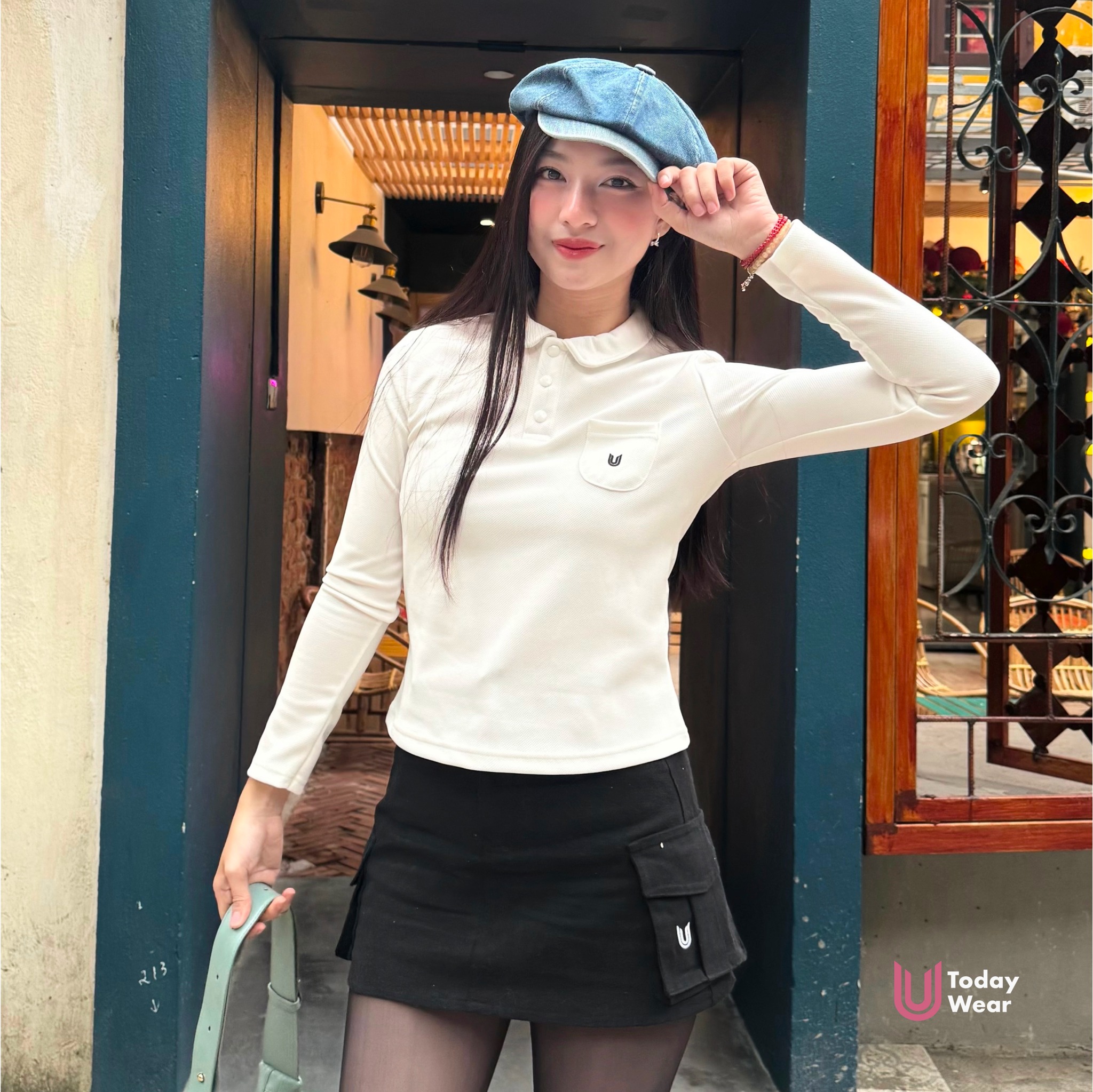 Chân váy Kaki túi hộp