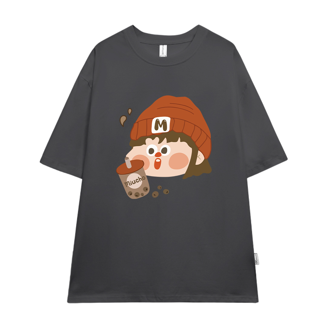 Áo thun couple cặp đôi dễ thương form rộng local brand ATD943 Miucho tay ngắn cổ tròn in mix_thumbnail_14