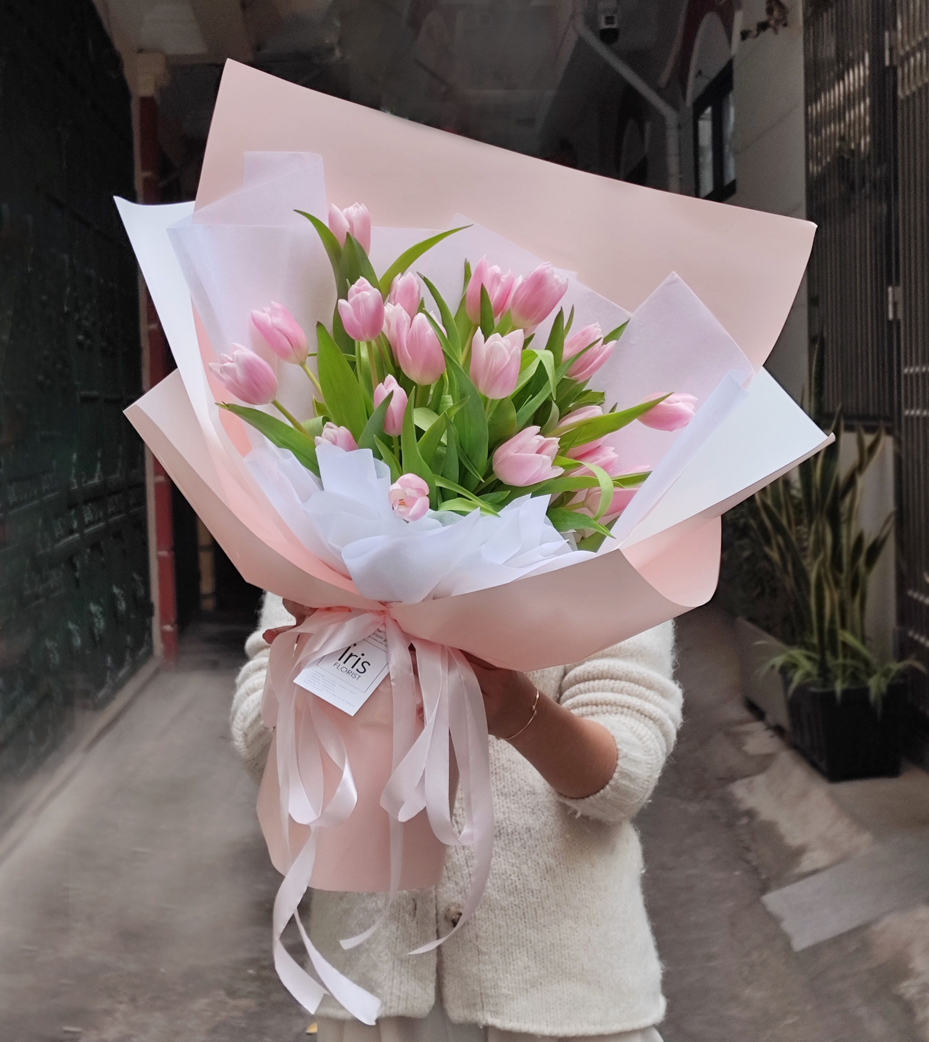 Bó hoa Tulip hồng 20B