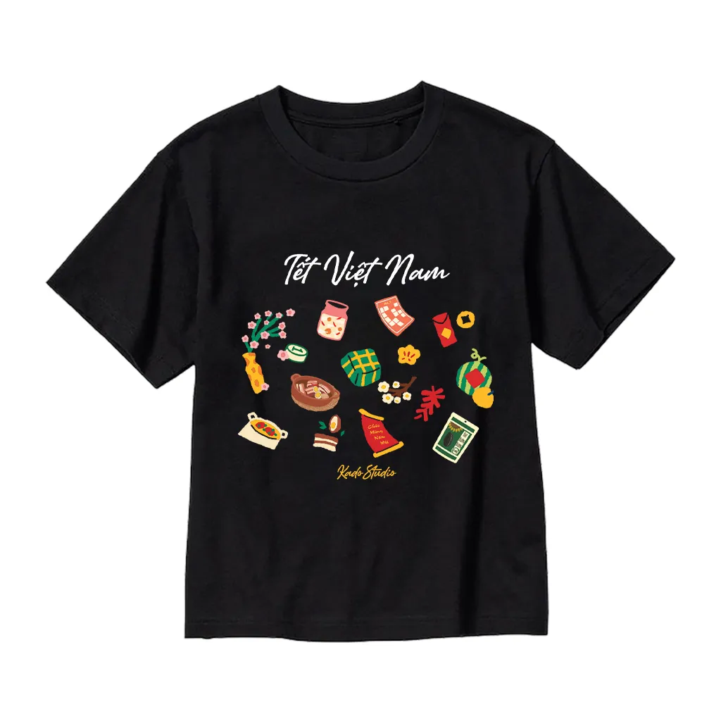 Áo thun kid form rộng Kado chất vải cotton mềm mại thoáng mát thoải mái Tết Việt Nam 2870_thumbnail_9