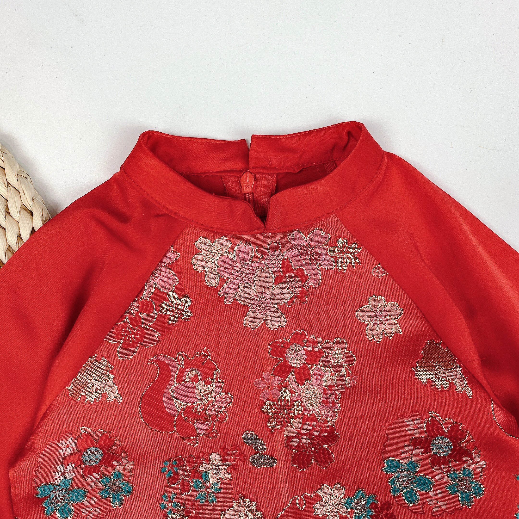 Áo dài phối xanh kèm quần_thumbnail_4