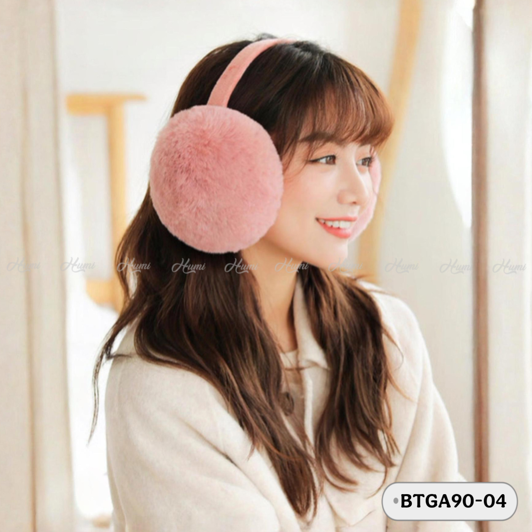 BỊT TAI GIỮ ẤM (BTGA90-04 Hồng)