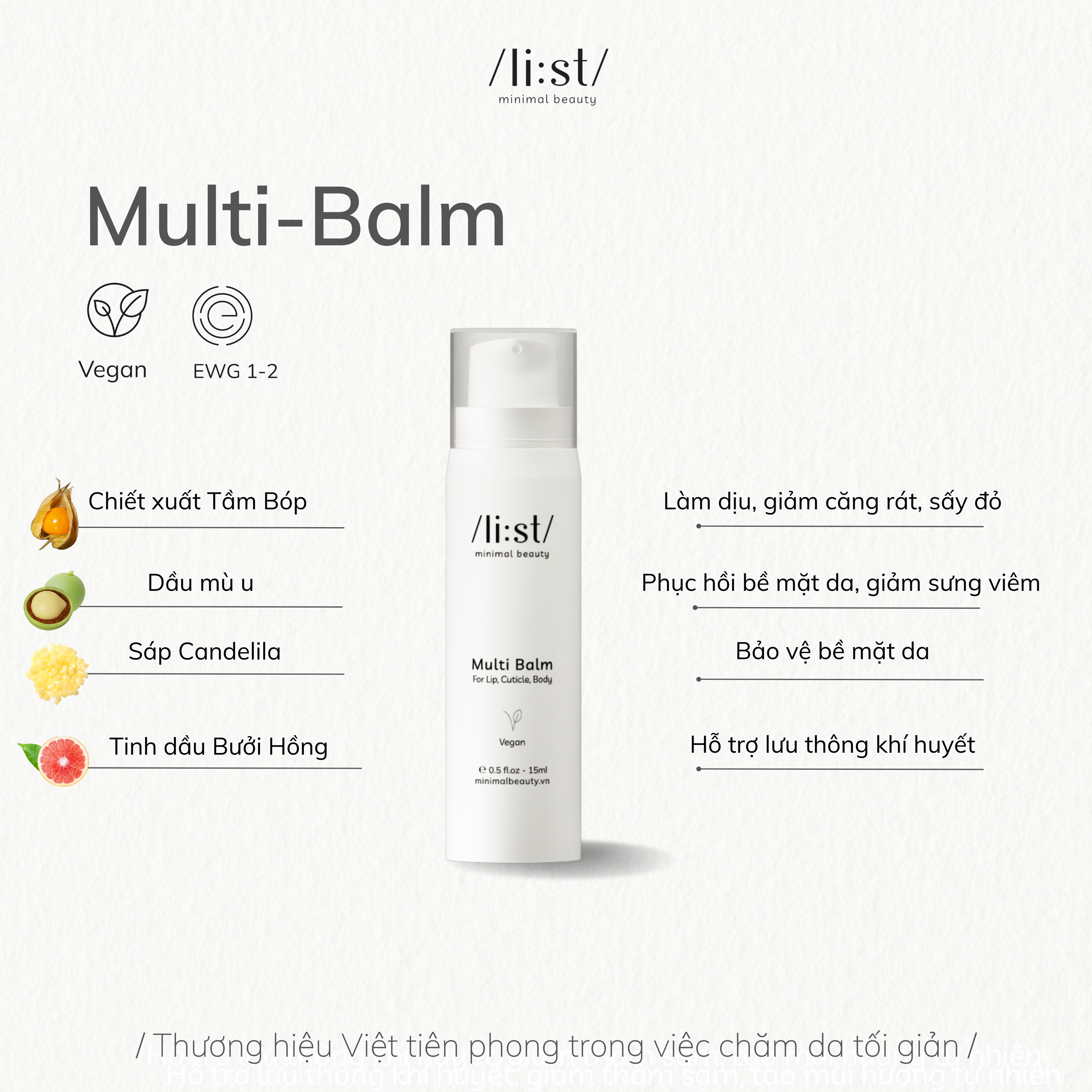 Bộ 3 Chăm Sóc Da Tối Giản Li:st Dưỡng Da, Phục Hồi, Làm Sáng Và Cấp Ẩm PuriTea 100ml, SereniTea 30ml, Multi Balm 15g_thumbnail_5