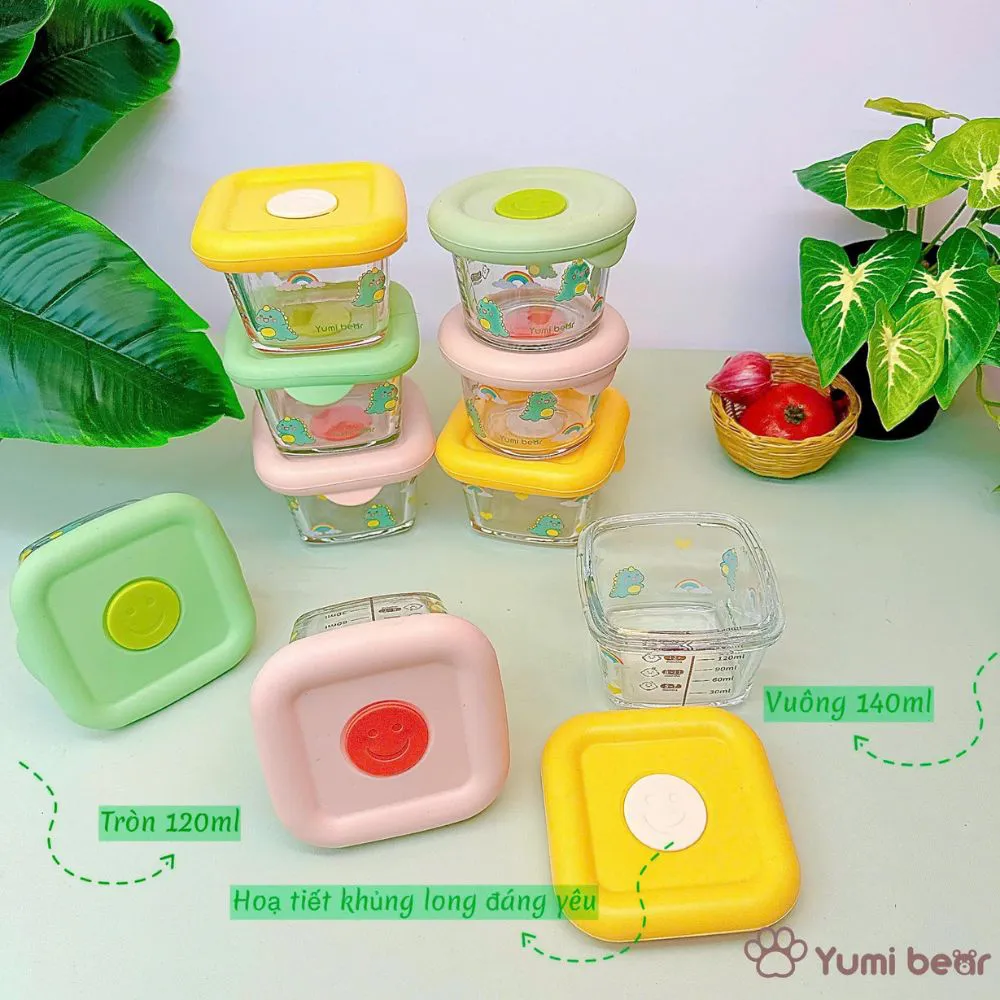 Hũ lock Thủy Tinh rời Yumi bear