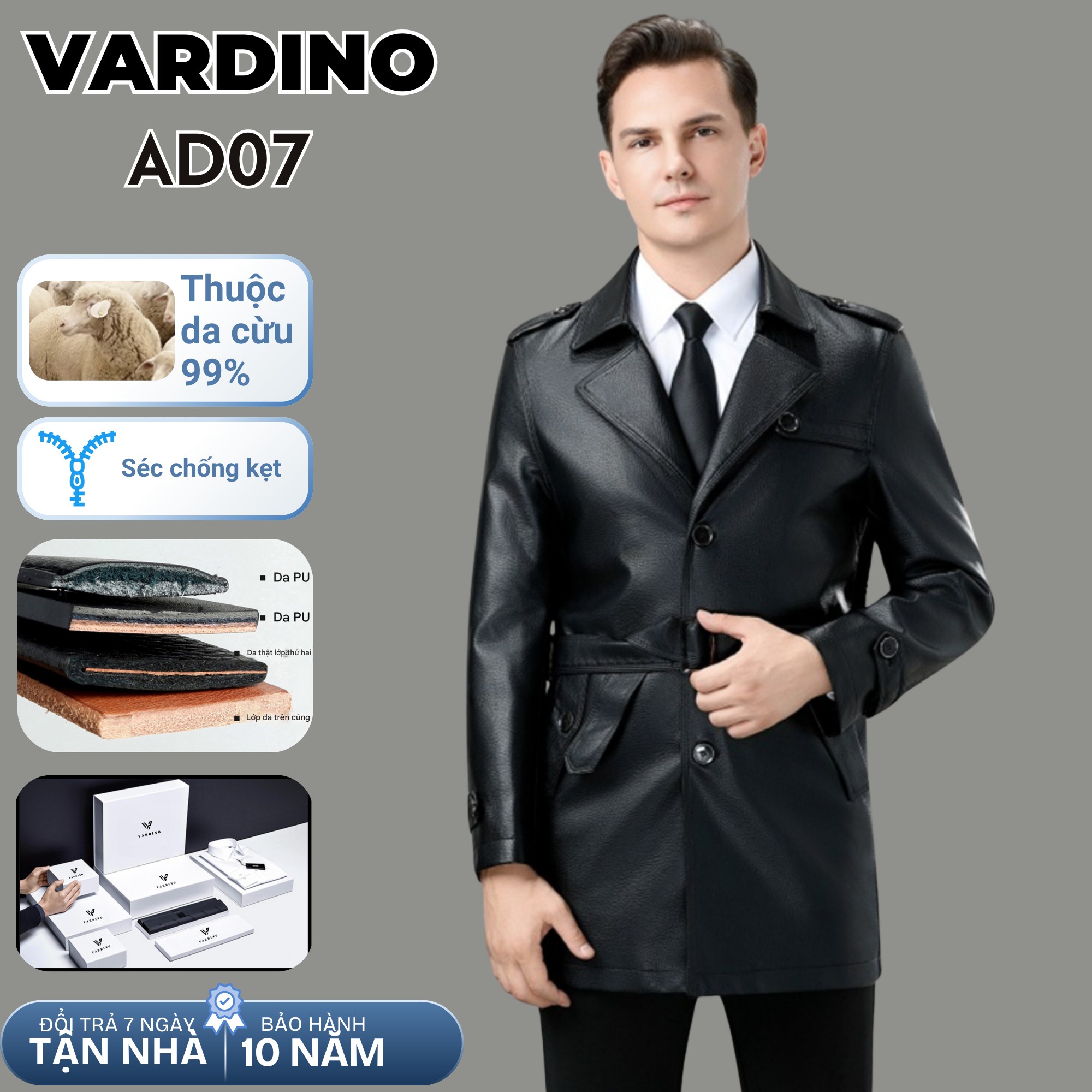 Áo khoác nam Vardino AD07