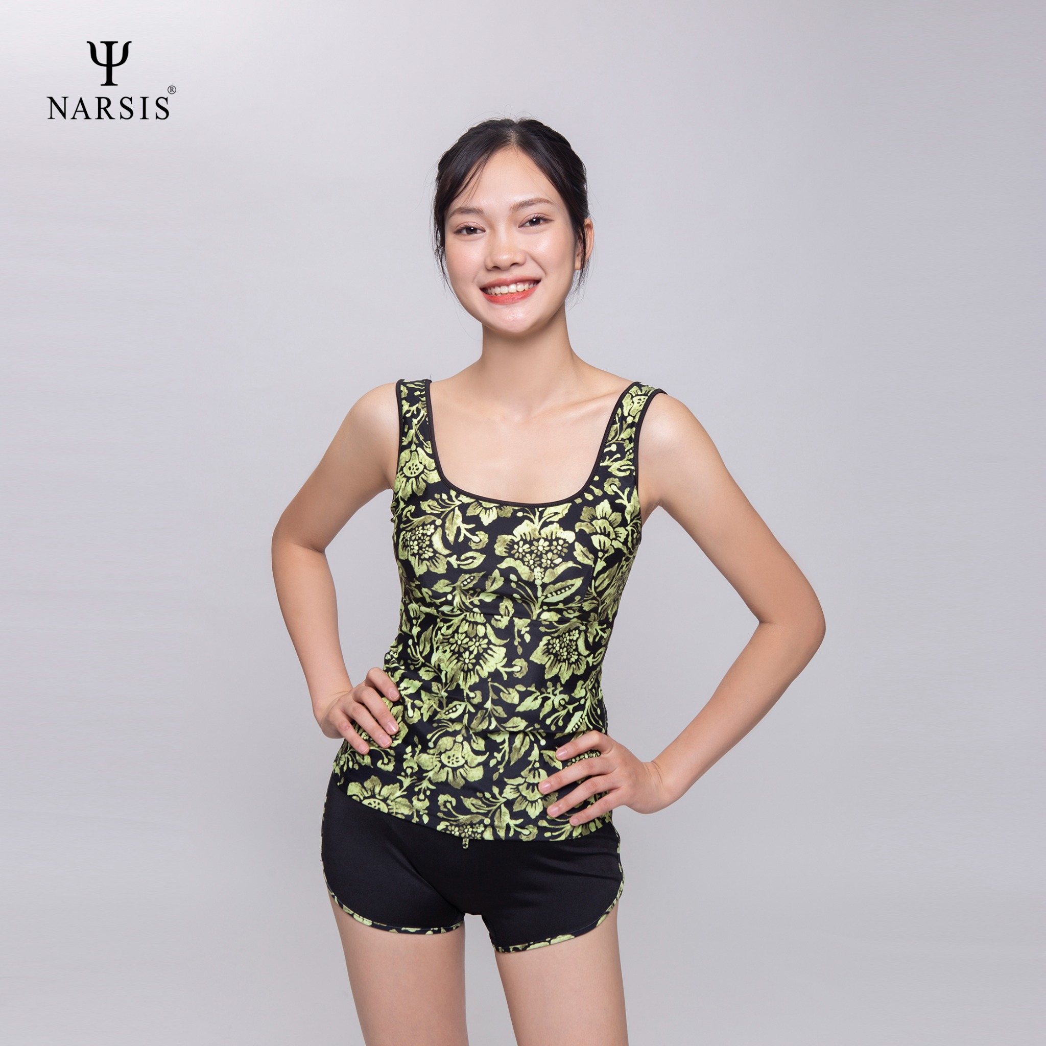 BỘ BƠI NỮ A0005 NARSIS CHẤT LIỆU THOÁNG MÁT, DỄ CHỊU, THOẢI MÁI CẢ NGÀY, DỄ VẬN ĐỘNG