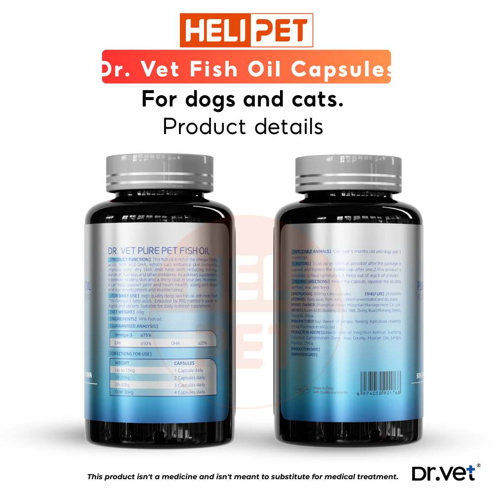 DR.VET Fish Oil Capsules for Dogs and Cats (80 capsules)_thumbnail_2
