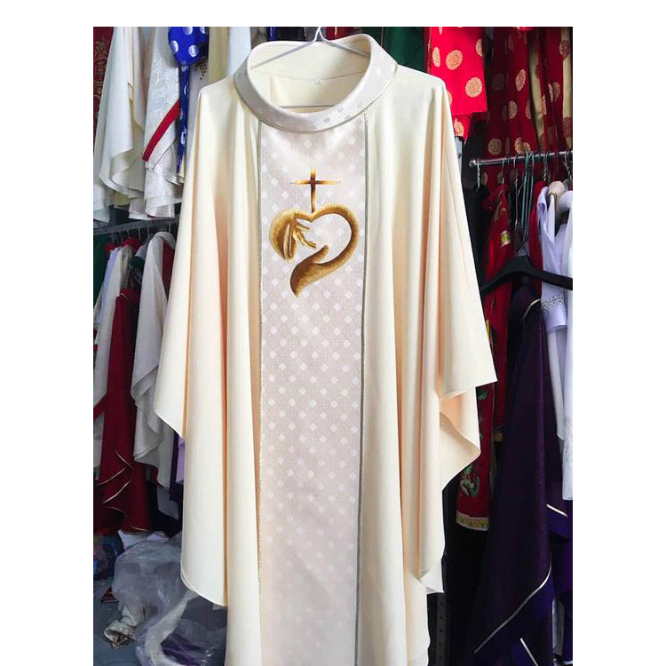 Áo lễ linh mục màu kem - Qùa tặng tân linh mục - Qùa tặng cha xứ