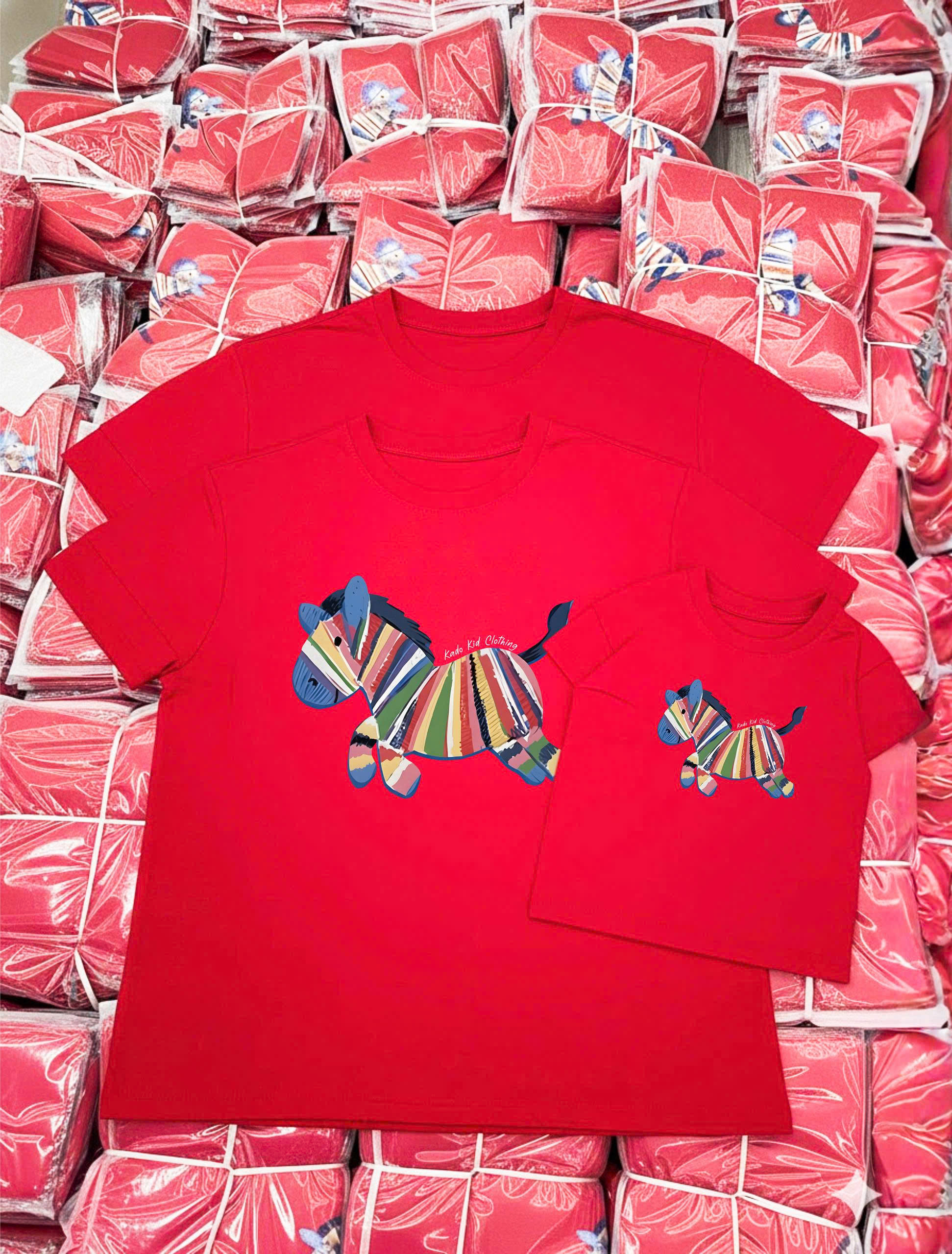 Áo thun gia đình Tết Bính Ngọ Kado vải cotton co giãn thoáng mát dày dặn form rộng 2905_thumbnail_10