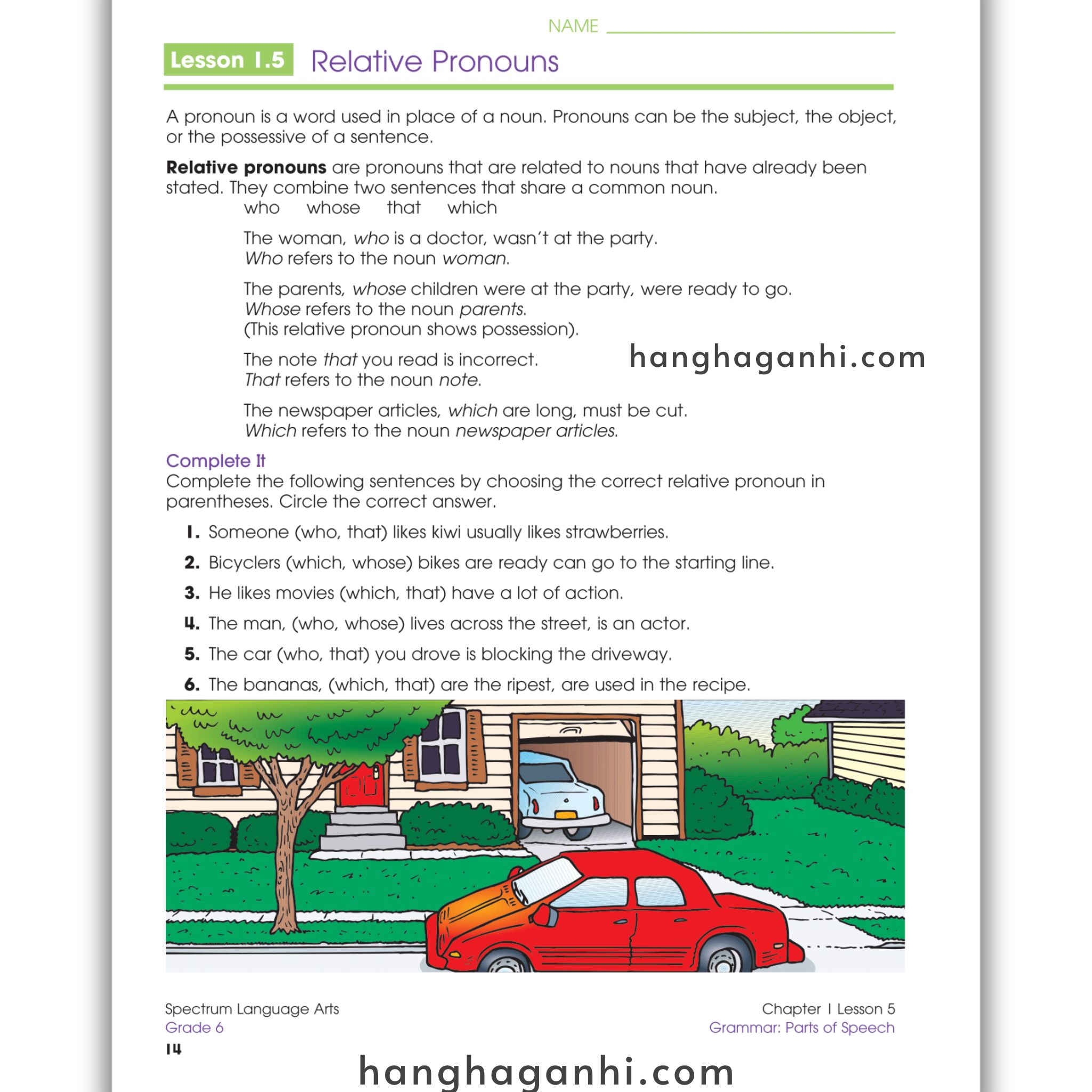 Sách Spectrum Language Arts Workbook Grade 6_thumbnail_14