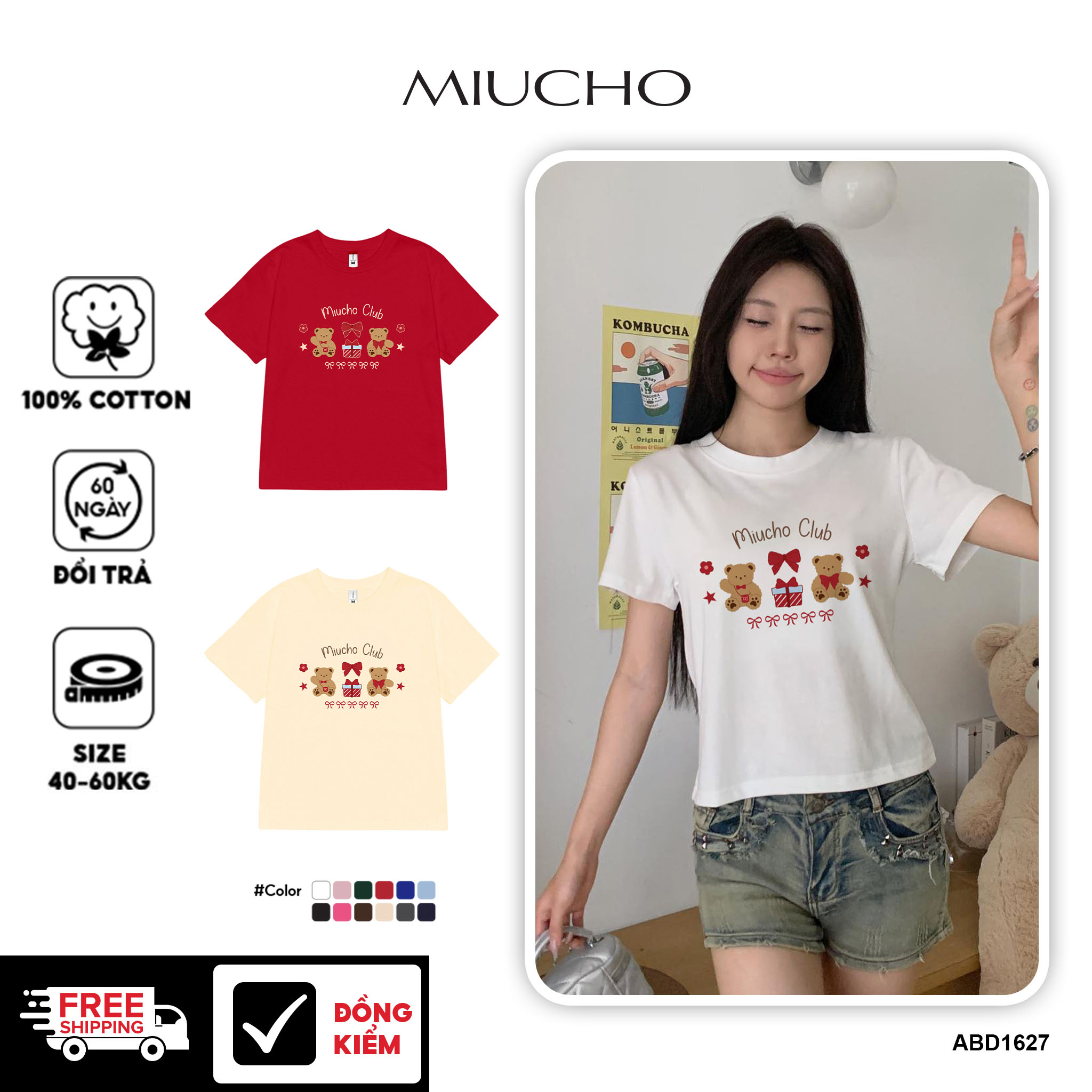 Áo baby tee ôm local brand ABD1627 Miucho vải cotton co giãn thoáng mát cổ tròn in mix_thumbnail_1