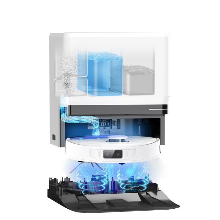 Robot Tự Động Giặt Giẻ Lau Của Đức Hubert HB-S79 AI Camera Lau Nhà Hút Bụi, diệt khuẩn_thumbnail_2