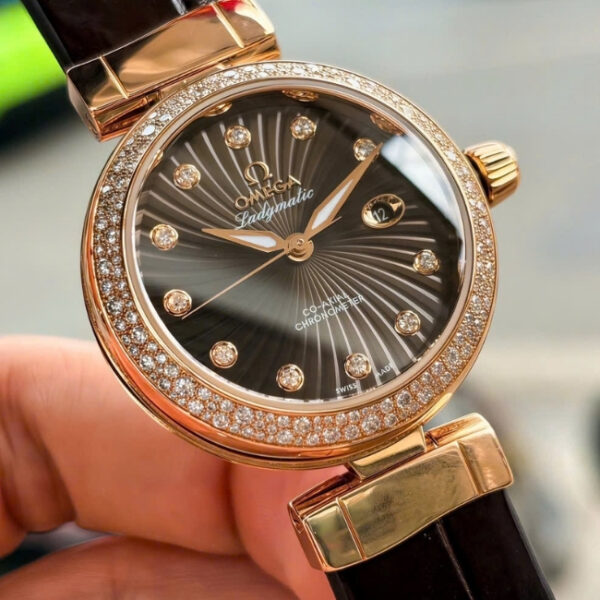 Omega De Ville Ladymatic Coaxial Diamond 425.68.34.20.63.002