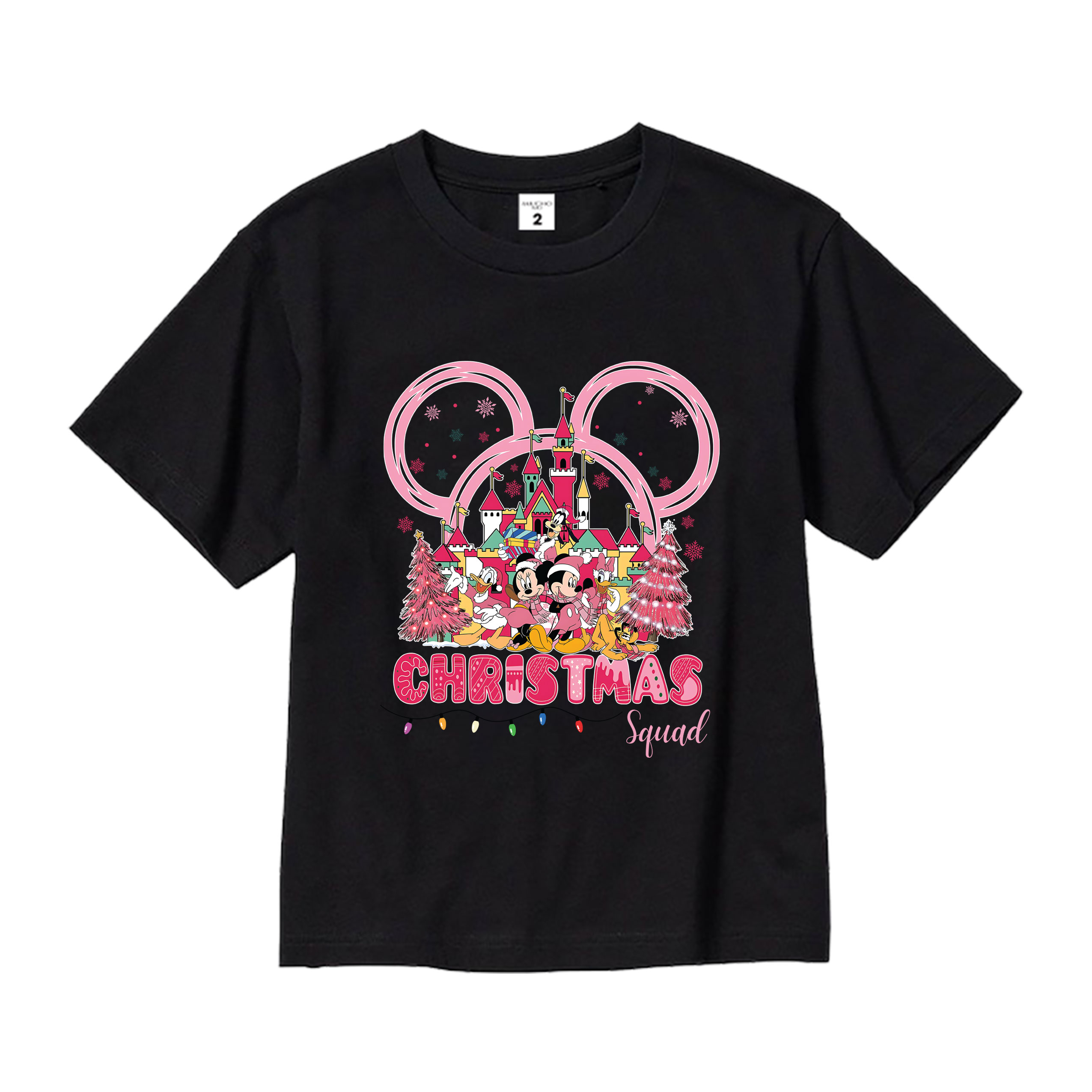 Áo thun bé gái giáng sinh noel from rộng chất vải cotton thoáng mát AED1707 Miucho Kid in artwork_thumbnail_8