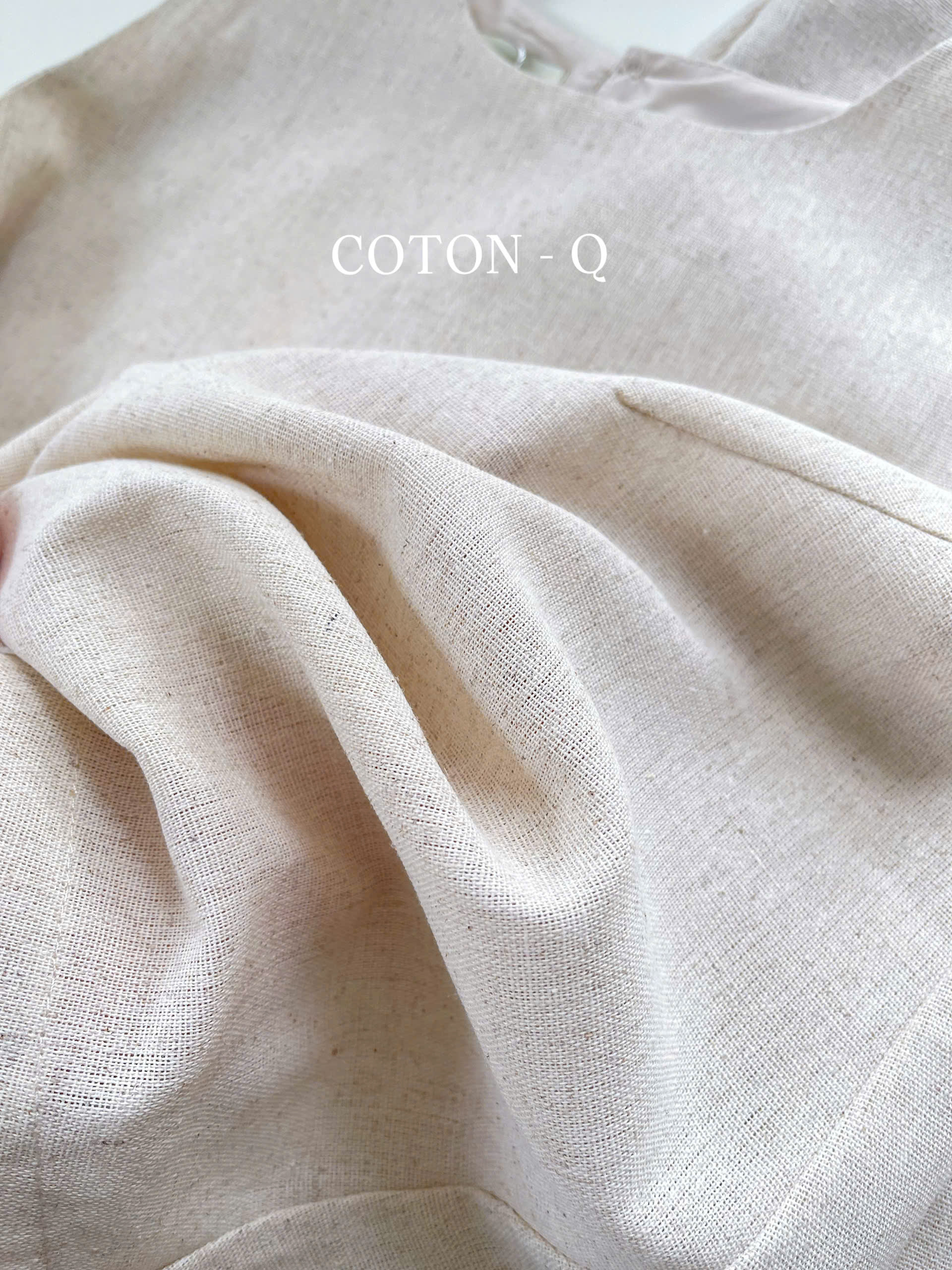 Set áo sát nách linen + chân váy dài ( NÂU )_thumbnail_3