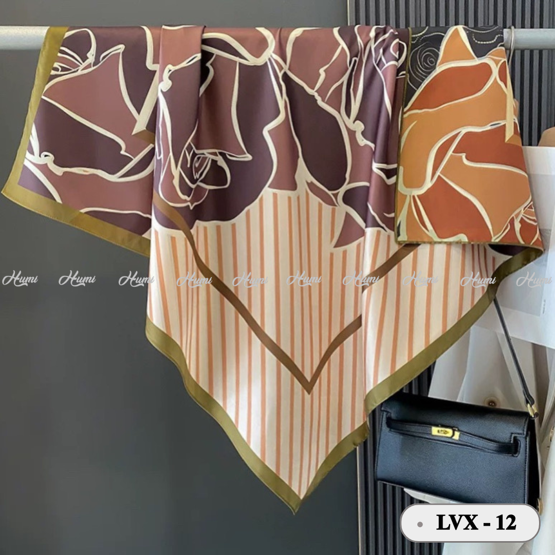 KHĂN LỤA VUÔNG 2 MẶT 90X90CM (LVX-12)