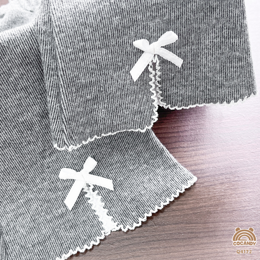 Quần legging dài XÁM NHẠT ống loe nhấn nơ_thumbnail_4