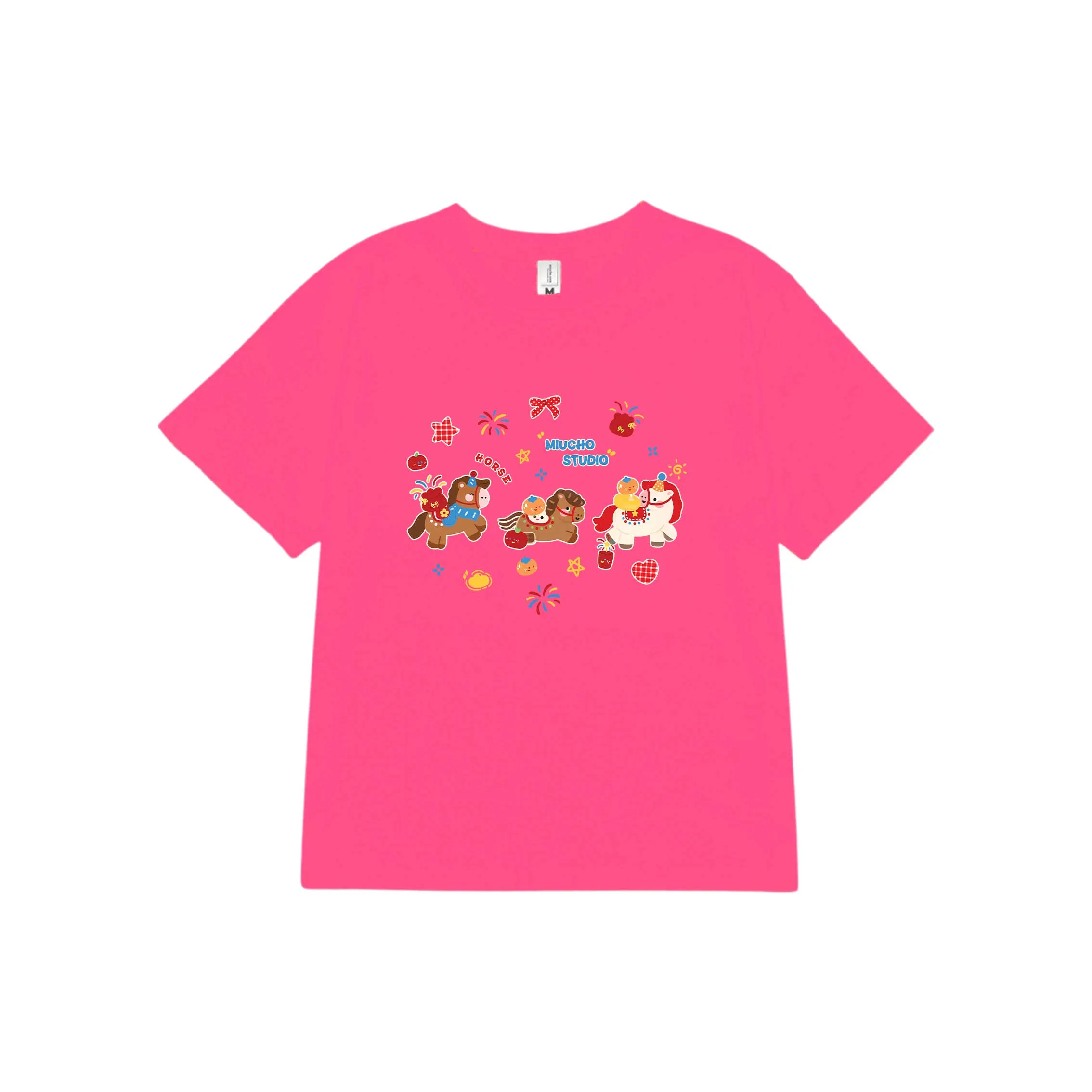 Áo thun baby tee Tết Bính Ngọ Miucho vải cotton thoáng mát dày dặn cổ tròn in mix 2923_thumbnail_14