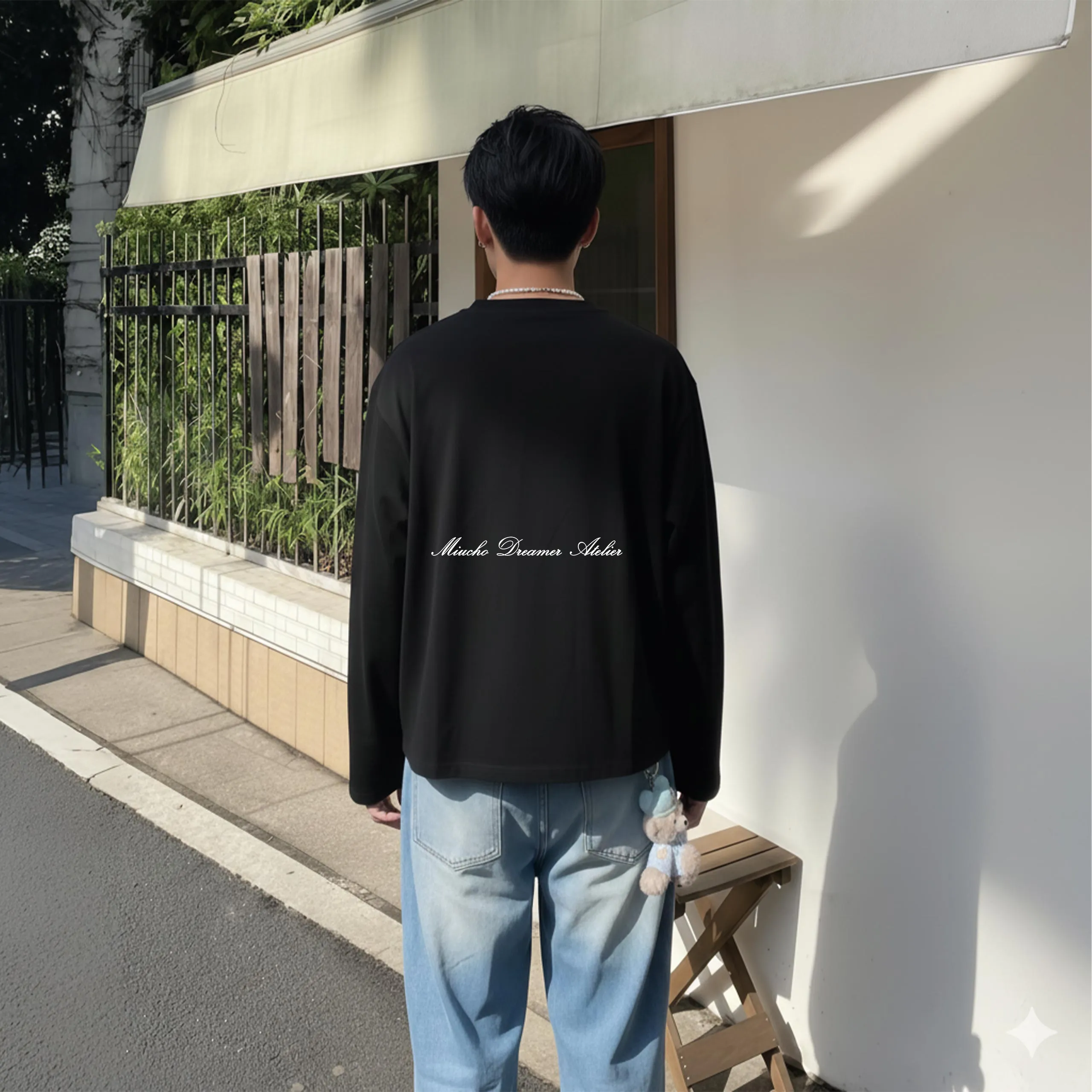 Áo phông boxy tay dài Miucho Club cotton 2 chiều thoáng mát in chữ COLLECTIVE 2679_thumbnail_4