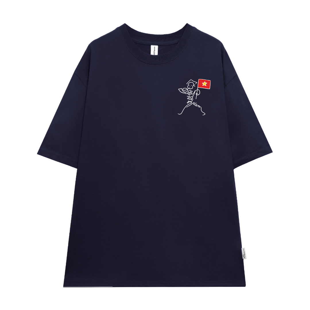 Áo thun Việt Nam tôi yêu form rộng 2117 Miucho cổ tròn vải cotton 4c 220gsm thoáng mát in artwork_thumbnail_15