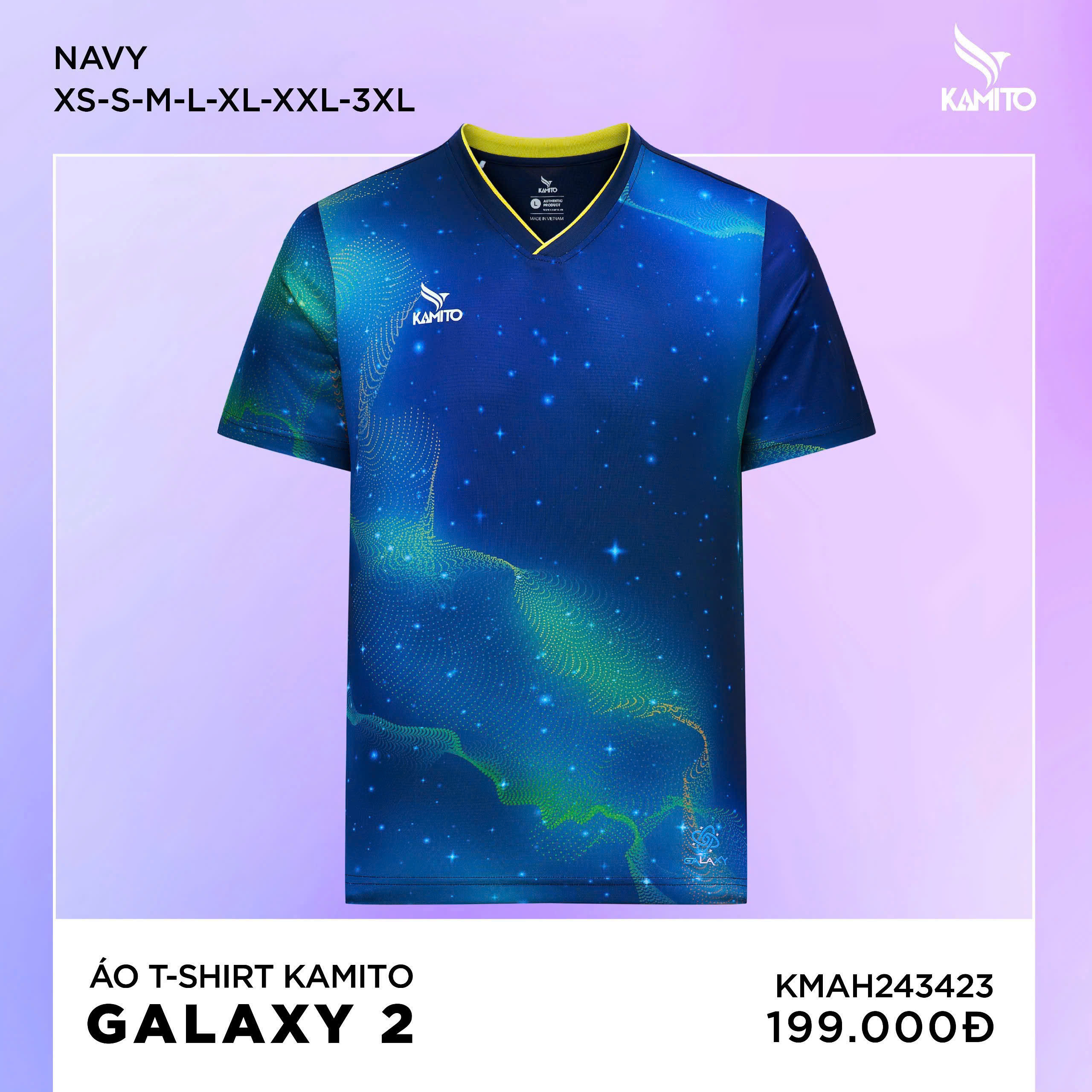 Áo cầu lông/pickleball kamito galaxy 2 - Chính hãng (nhận đặt từ 5 áo)_thumbnail_2