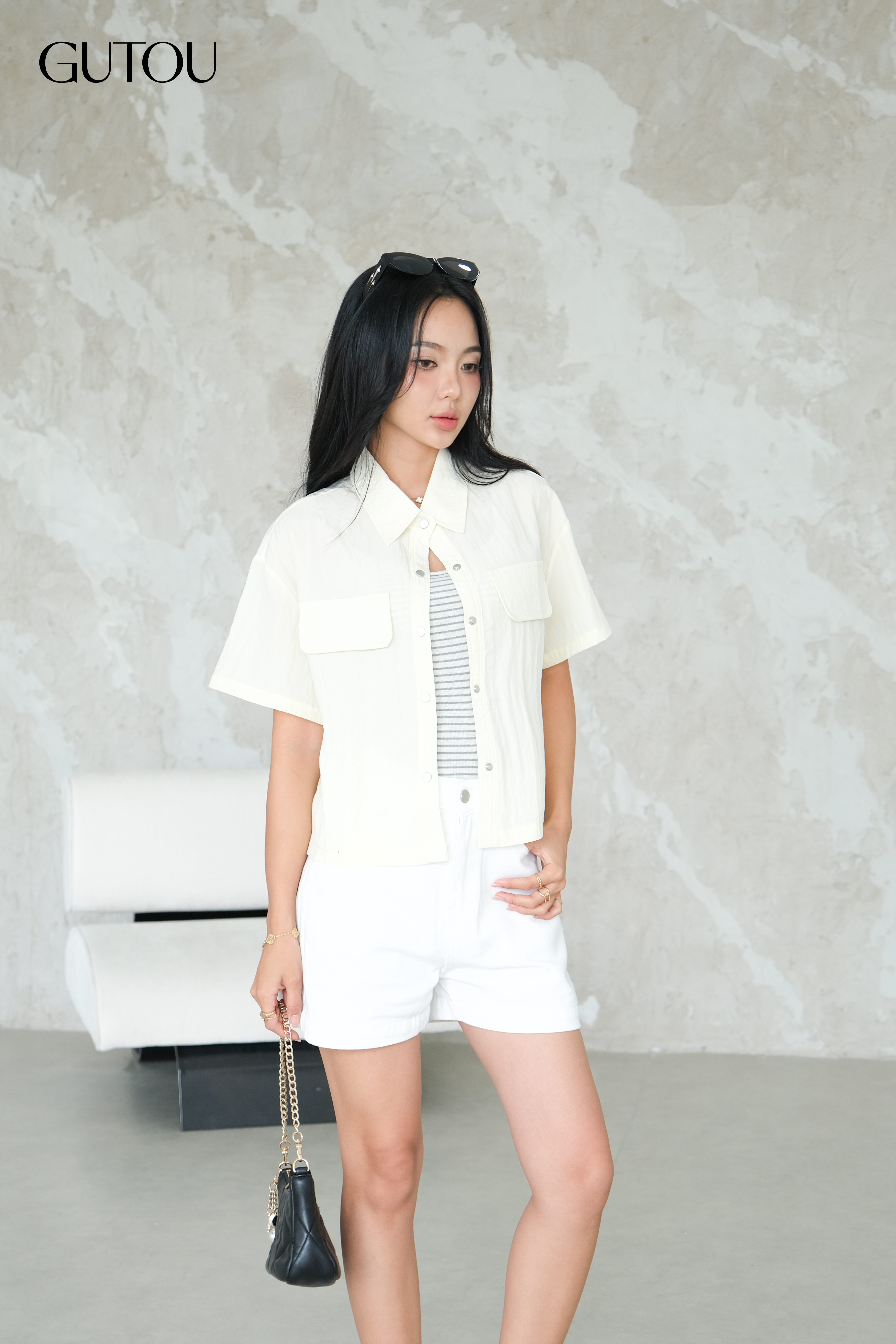 [GUTOU] Quần Short Jean Basic