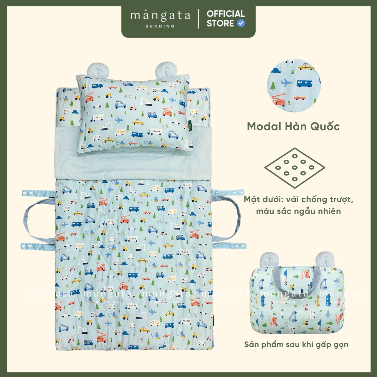 Mẫu Ô tô nhỏ - Bộ chăn gối gấp gọn đi học