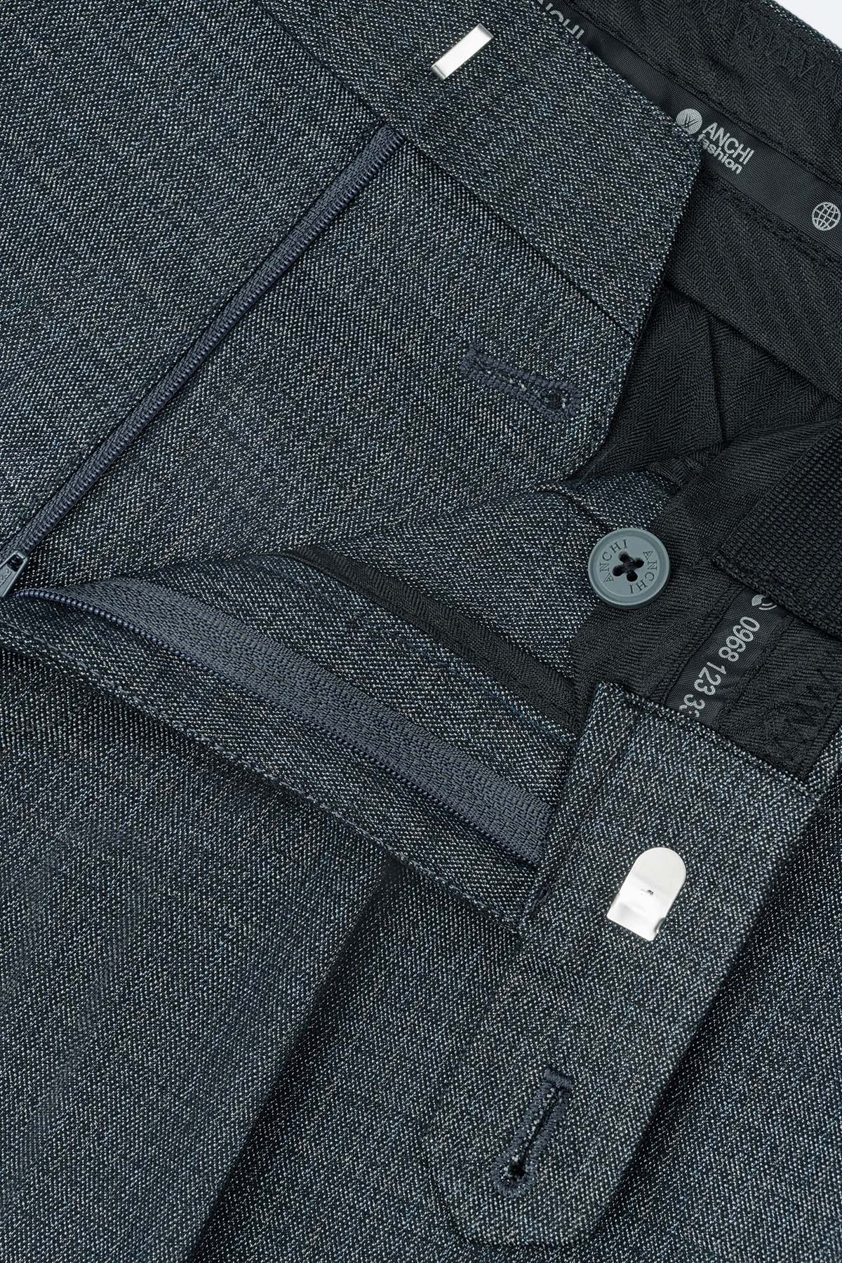 Quần Âu 1 Li Cạp Chun Ẩn Nam Trung Niên ANCHI Chất Liệu Cotton Viscose Cao Cấp Màu Đen_thumbnail_53