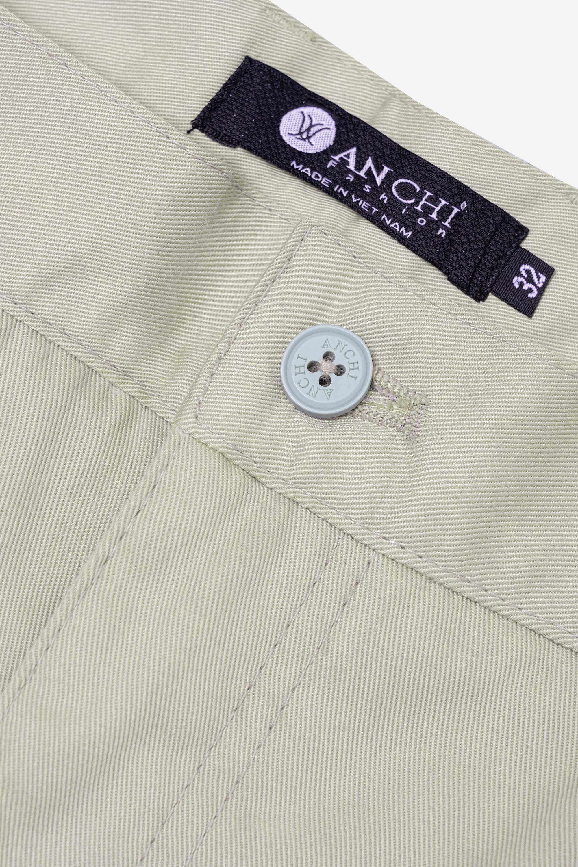 Quần Soọc Kaki 2 Li Nam Trung Niên ANCHI Dáng Suông Dài Qua Gối Màu Đen_thumbnail_10