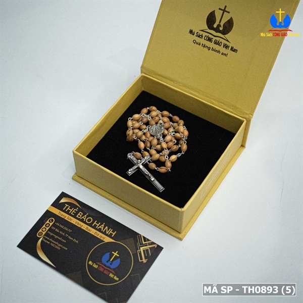 Chuỗi 50 gỗ oliu hạt gạo 5ly Italy_thumbnail_3