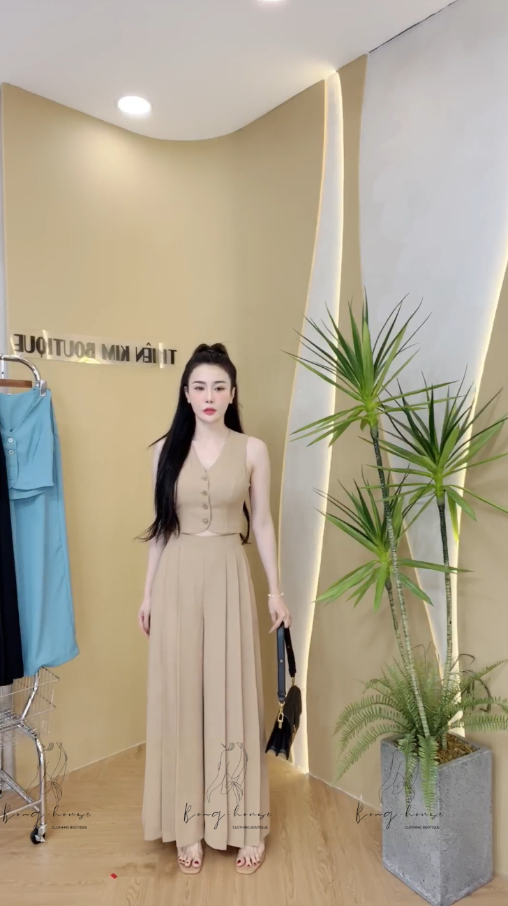 Set Sát nách quần ống rộng