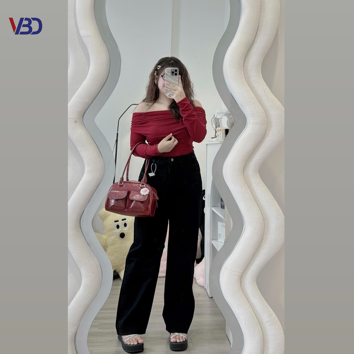 Quần jean ống suông lưng cao basic mới bigsize QJ5000 dành cho nàng béo mập từ 55-90kg_thumbnail_15