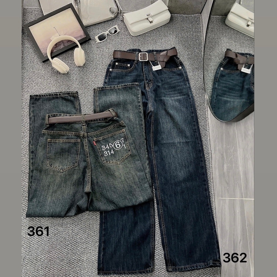 Quần jean suông thêu chữ túi sau QJ361 dành cho nàng béo mập từ 55-90kg_thumbnail_5