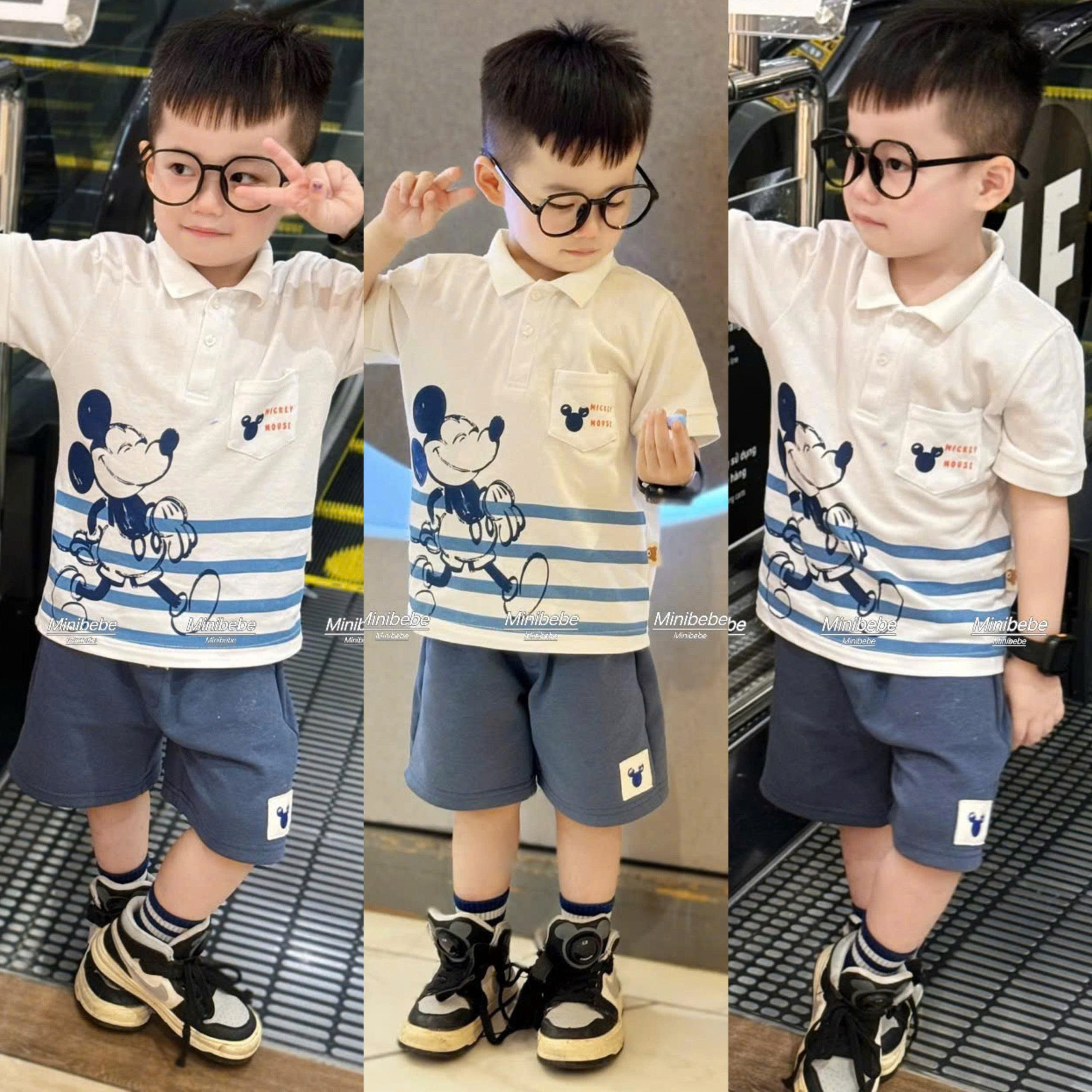 V67 BỘ CỘC MICKEY CƯỜI HÍP MẮT- A117.1733