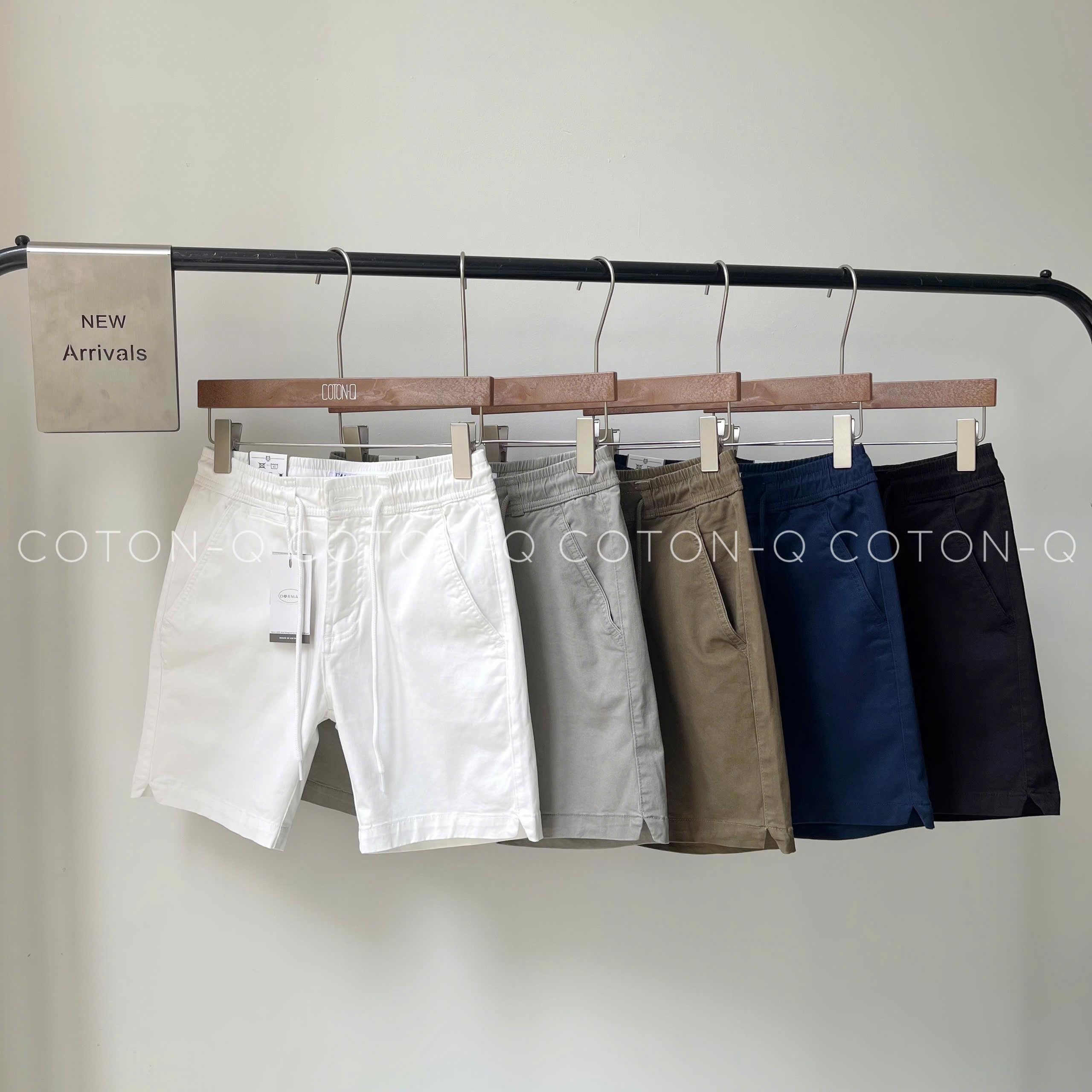 HQ73 Quần short lưng thun 5M nam ( RÊU )