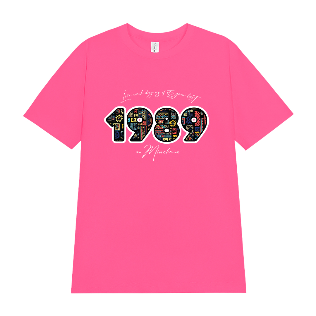 Áo thun nữ in năm sinh 1989 form vừa regular vải cotton 4c thoáng mát ARD1776 Miucho Chic in mix_thumbnail_10