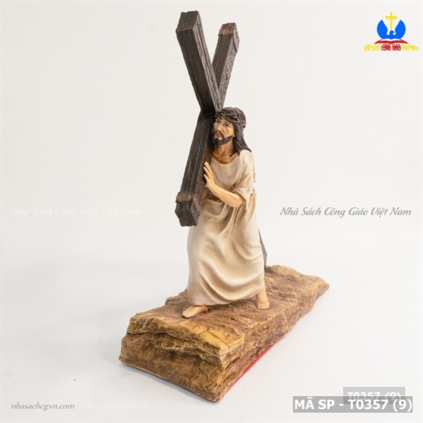 Tượng Chúa vác thánh giá 25cm ✔_thumbnail_3
