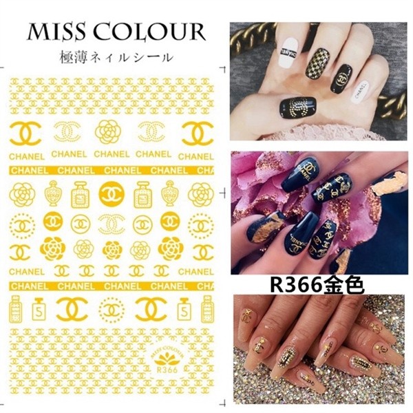 Sticker Thương Hiệu R366 vàng